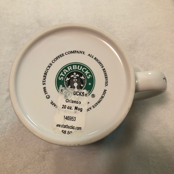 1998 STARBUCKS Orlando Coffee MUG Cup COLLECTOR Vintage Jumbo 20 Oz Florida - Picture 6 of 6